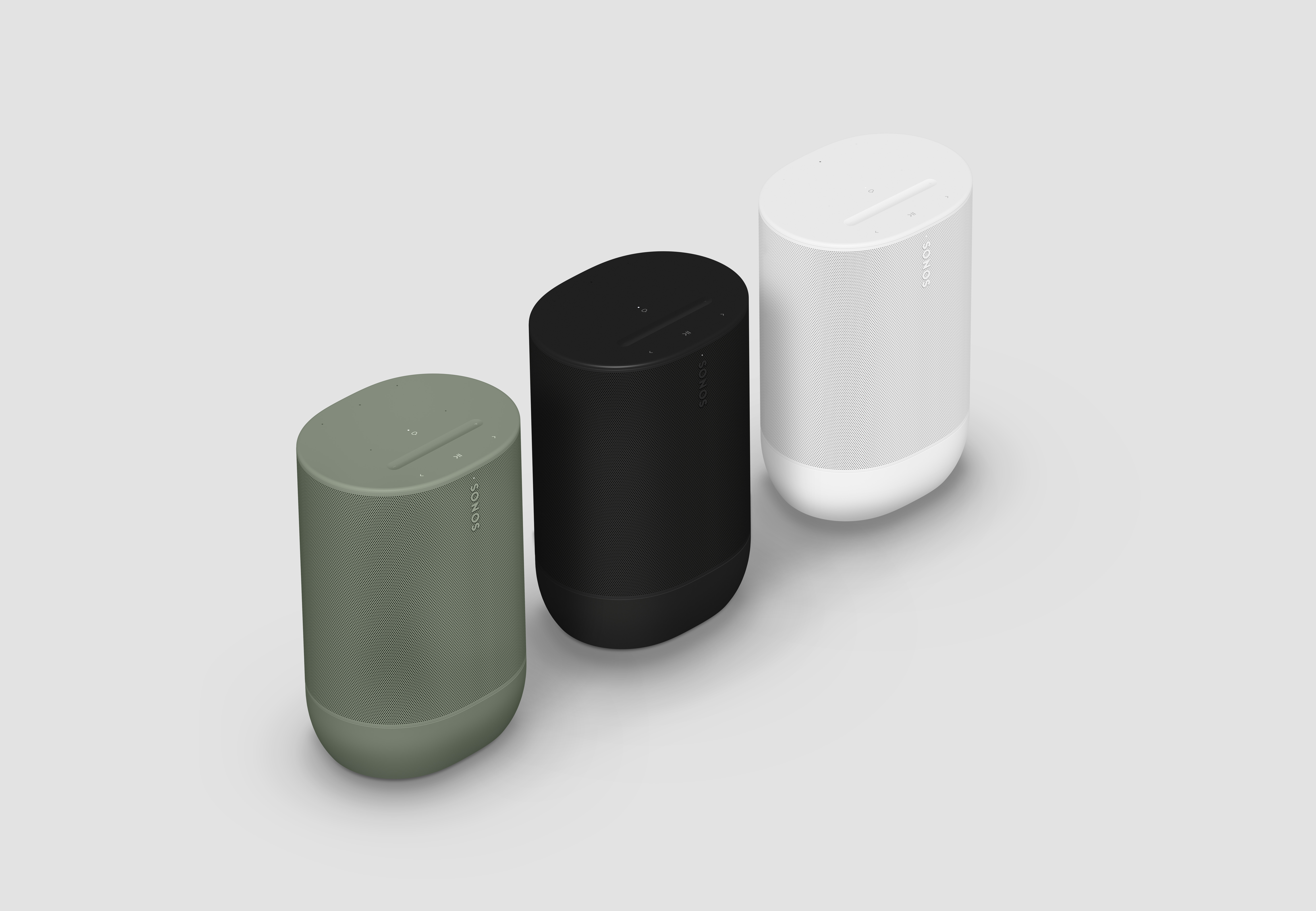 Portable Sonos speakers showing battery-dependent models