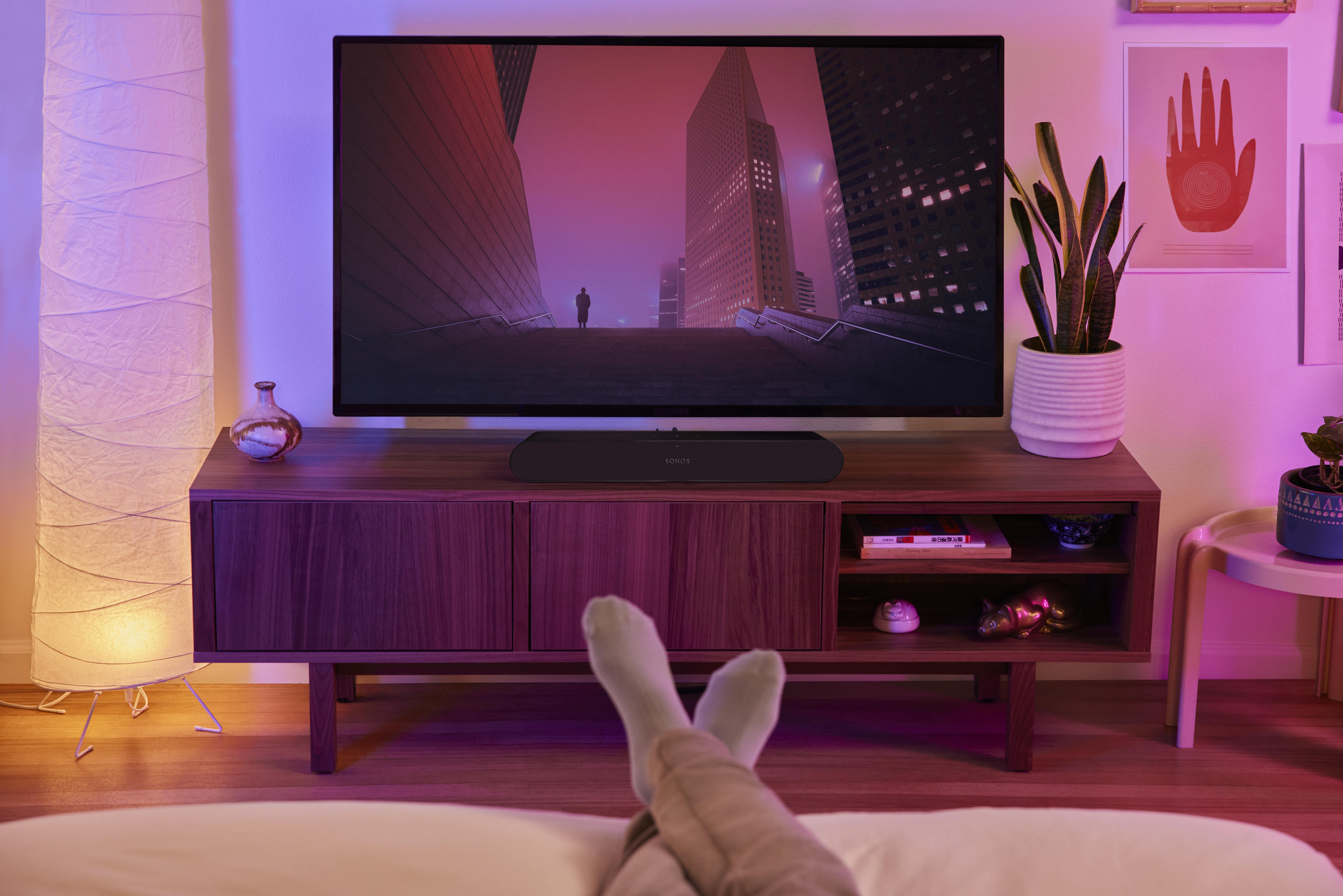 Sonos Ray in a small bedroom for budget TV audio